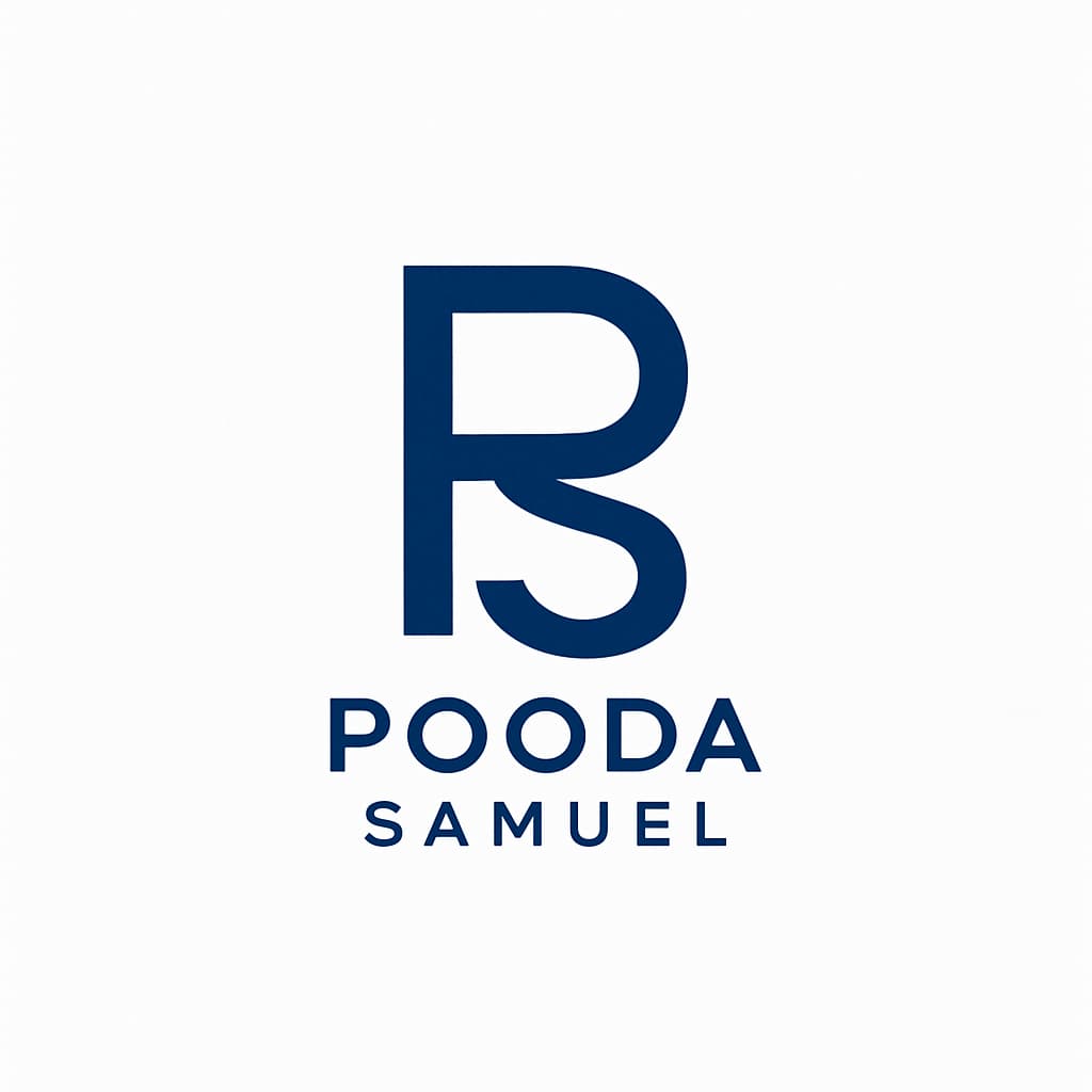 Logo officiel de Pooda Samuel, marque personnelle et identité visuelle